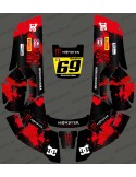 Sticker Monster edition (Red) - Robot mower Husqvarna AUTOMOWER