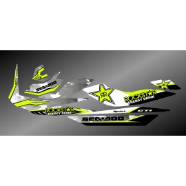 Kit décoration Rockstar Camo Edition Full (Lime) - pour Seadoo GTI