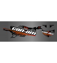 Kit décoration LightNing Edition (Orange) - Idgrafix - Can Am Maverick SPORT Max -  Idgrafix