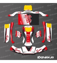 Kit deco Fàbrica Edició Sodi Racing (Blanc/Vermell) per a Karting KG BURU EVO -idgrafix