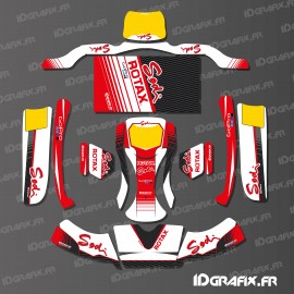 Kit deco Factory Edition Sodi Racing (Blanco/Rojo) para el Karting KG BURU EVO -idgrafix