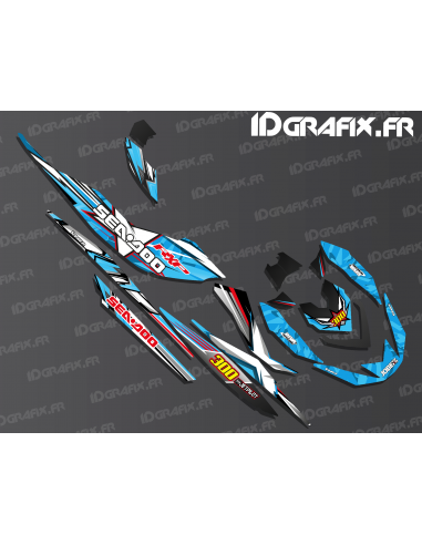 Kit décoration Tracer Edition (Bleu) - Seadoo RXP-X 260-300