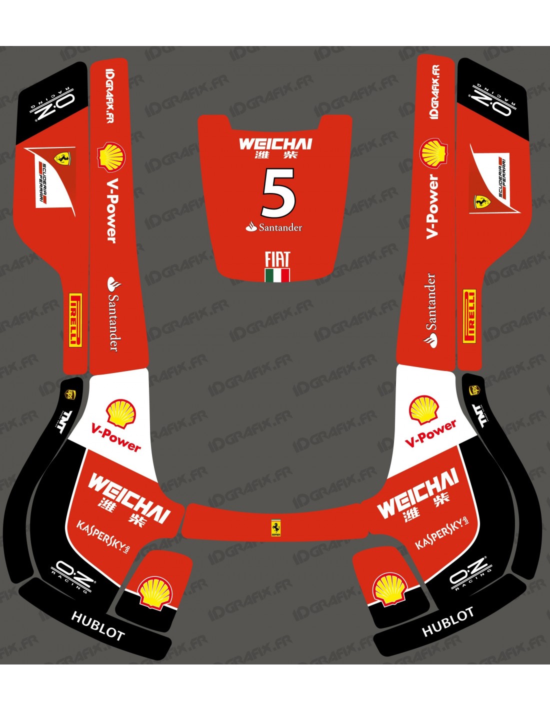 Ferrari Scuderia Motorsport Aufkleber Aufkleber