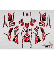 Kit décoration SpiderStar Rouge/Noir (Full) - IDgrafix - Polaris 850 Scrambler