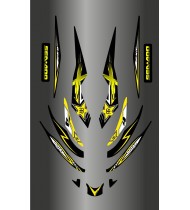 Kit décoration Rockstar Jaune pour Seadoo RXT 215-255