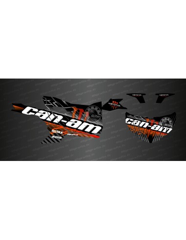 Kit décoration Lightning Edition (Orange) - Idgrafix - Can Am Maverick SPORT