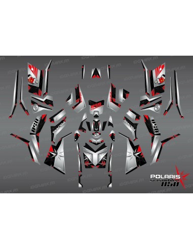 Kit de decoració SpiderStar-Negre/Gris (Complet) - IDgrafix - Polaris 850/1000 Scrambler -idgrafix