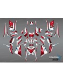 Kit decoration SpiderStar Red/White (Full) - IDgrafix - Polaris 850/1000 Scrambler