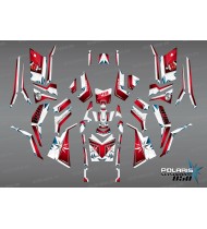 Kit dekor SpiderStar Rot/Weiß (Full) - IDgrafix - Polaris Scrambler 850/1000