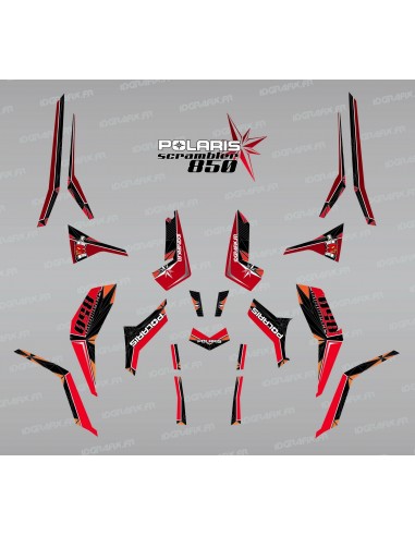 Kit de decoració SpiderStar Vermell/Negre (de la Llum) - IDgrafix - Polaris 850 Scrambler -idgrafix