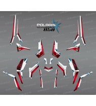 Kit de decoración de SpiderStar Rojo/Blanco (Luz) - IDgrafix - Polaris Scrambler 850