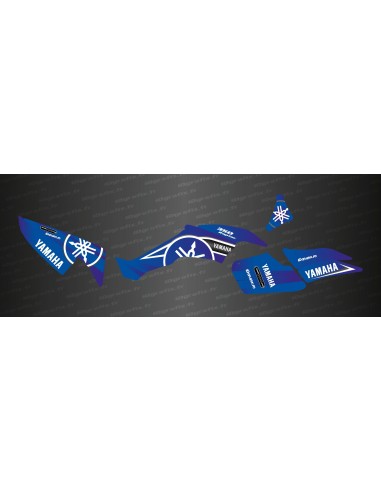Kit dekor Karbonik series (Blau) - IDgrafix - Yamaha 350 Raptor