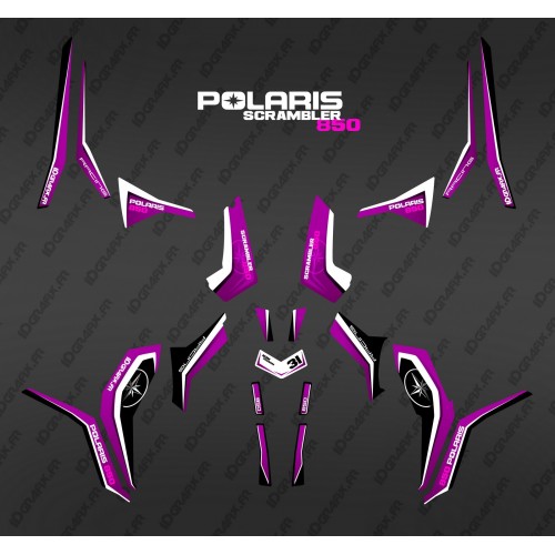 Kit de decoració Pura Rosa (la Llum) - IDgrafix - Polaris 1000 Scrambler -idgrafix