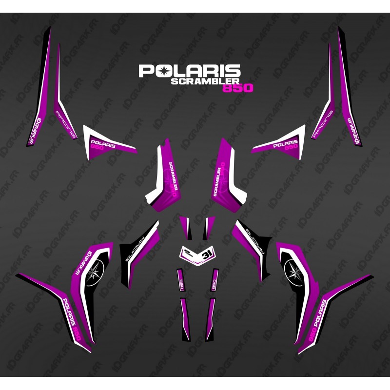 Kit dekor Pure Pink (Light) - IDgrafix - Polaris Scrambler 1000 -idgrafix