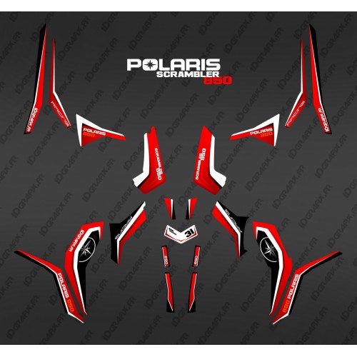 Kit dekor Pure, Rot (Light) - IDgrafix - Polaris Scrambler 850
