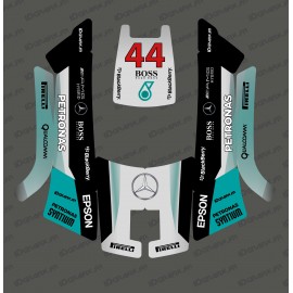 Aufkleber F1 Mercedes edition - Roboter, mähen Husqvarna AUTOMOWER 105 -idgrafix
