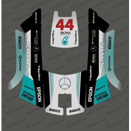 Stickers F1 Mercedes edition - Robot mower Husqvarna AUTOMOWER 105-idgrafix