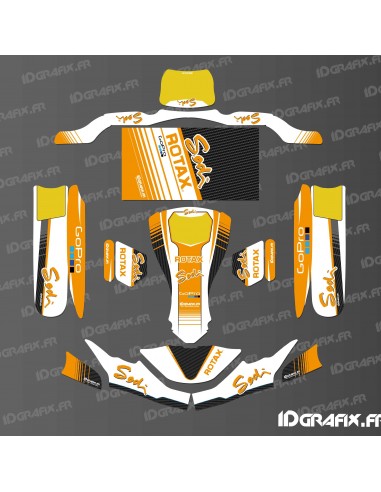 Kit déco Factory Edition Sodi Racing (Blanc/Orange) pour Karting SodiKart