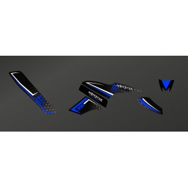 Kit Deco Monster (Black/blue) - Kymco 300 Maxxer - IDgrafix