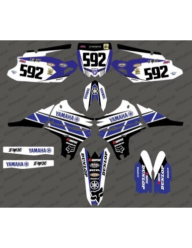 Kit deco 100 % Personalizado Placa Frontal Yamaha WRF - M. Mercier
