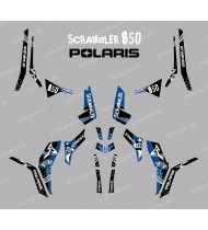 Kit de decoración de la Calle Azul (Luz) - IDgrafix - Polaris Scrambler 850