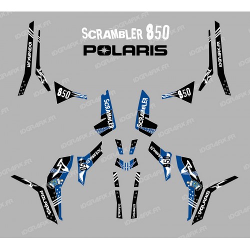 Kit décoration Street Bleu (Light) - IDgrafix - Polaris 850 Scrambler
