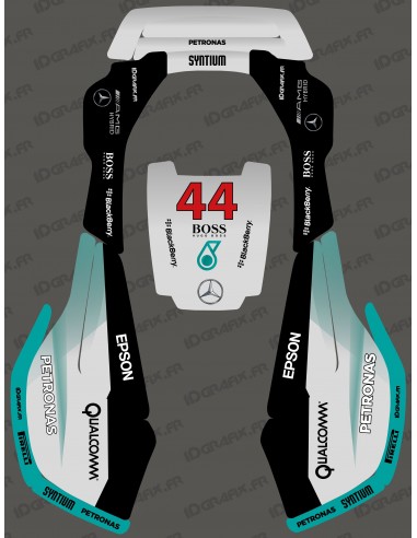F1 Mercedes 2021 edition sticker - Husqvarna AUTOMOWER robotic mower - Idgrafix