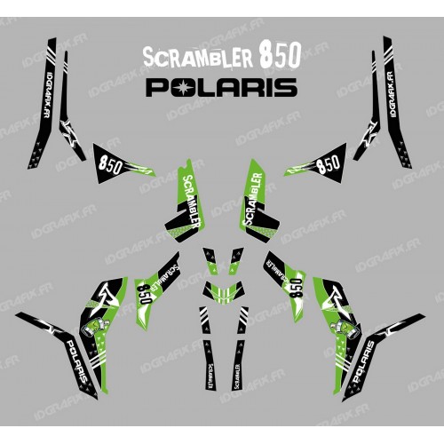 Kit décoration Street Vert (Light) - IDgrafix - Polaris 850 Scrambler