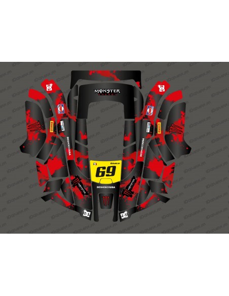Sticker Monster edition (Red) - Husqvarna AUTOMOWER robotic lawnmower - Idgrafix Sticker Monster edition (Red) - Husqvarna AUTOMOWER robotic lawnmower - Idgrafix