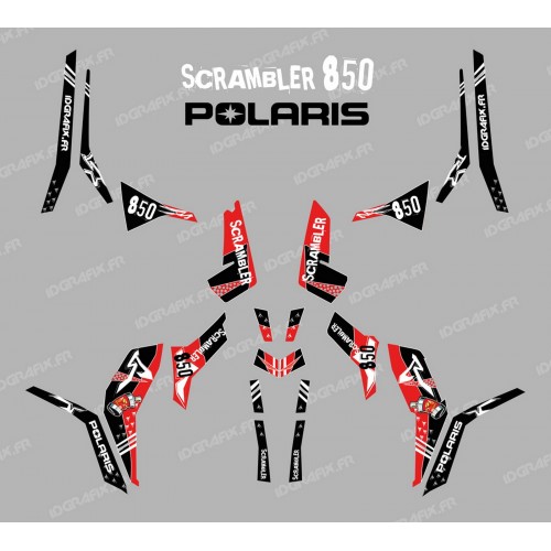 Kit decoration Street (Red Light) - IDgrafix - Polaris 850 Scrambler - IDgrafix
