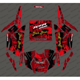 Kit de decoración de la Perla Negra Edición (Rojo)- IDgrafix - Polaris RZR 1000 Turbo / Turbo S -idgrafix