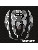 Sticker Camo Digital Edition (Gris) - Robot de tonte Honda Miimo 3000