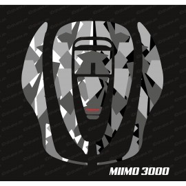Sticker Camo Digital Edition (Grau) - Roboter mähen Honda Miimo 3000