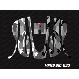 Sticker Camo Digital Edition (Grau) - Roboter mähen Honda Miimo 3000