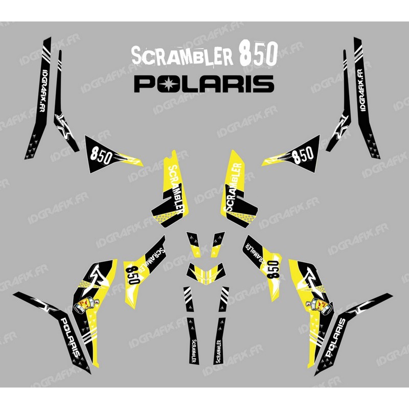 Kit décoration Street Jaune (Light) - IDgrafix - Polaris 850 Scrambler-idgrafix