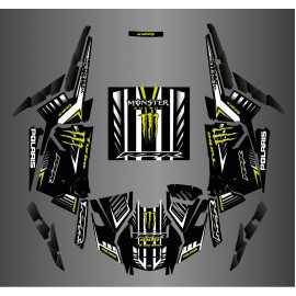 Kit de decoración 100% Personalizado Monstruo de Carbono - IDgrafix - Polaris RZR 1000 Turbo / Turbo S -idgrafix
