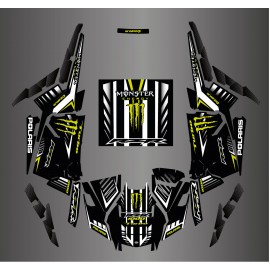Kit decoration 100% Custom Monster Carbon - IDgrafix - Polaris RZR 1000 Turbo / Turbo S - IDgrafix