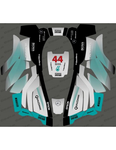 F1 Mercedes 2021 edition sticker - Husqvarna AUTOMOWER robotic mower - Idgrafix