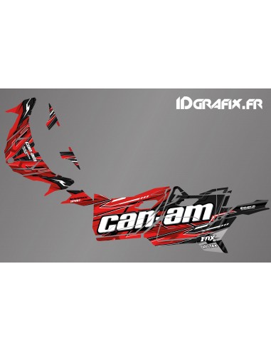 Kit décoration Cliff Edition (Rouge) - Idgrafix - Can Am Maverick SPORT