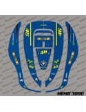Aufkleber Rossi GP Edition - Honda Miimo 3000 Mähroboter