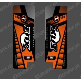 Pegatinas De Protección De La Horquilla Fox Edition (Naranja) - Specialized Turbo Levo -idgrafix