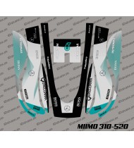 Adesivo F1 Mercedes Edition - Rasaerba robotizzato Honda Miimo 310-520