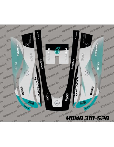 Aufkleber F1 Scuderia Edition - Roboter mähen Honda Miimo 310-520