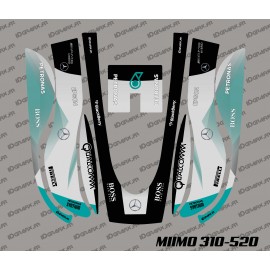 Aufkleber F1 Scuderia Edition - Roboter mähen Honda Miimo 310-520 -idgrafix