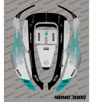 Adhesivo F1 Mercedes Edition - Robot cortacésped Honda Miimo 3000