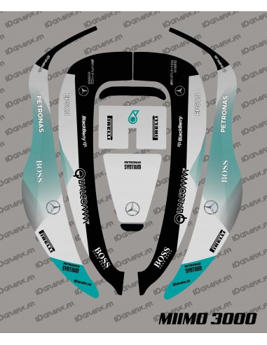 F1 Mercedes Edition Aufkleber – Honda Miimo 3000 Roboter-Rasenmäher