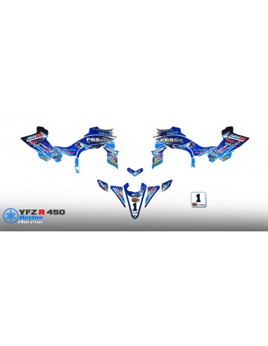 Kit-deco-100 % Eigene RASSE für YAMAHA YFZ 450 R