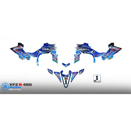 Kit déco 100 % Perso RACE pour YAMAHA 450 YFZ R -idgrafix