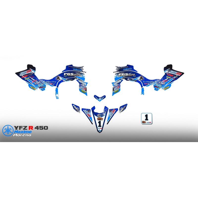 Kit déco 100 % Perso RACE pour YAMAHA 450 YFZ R-idgrafix