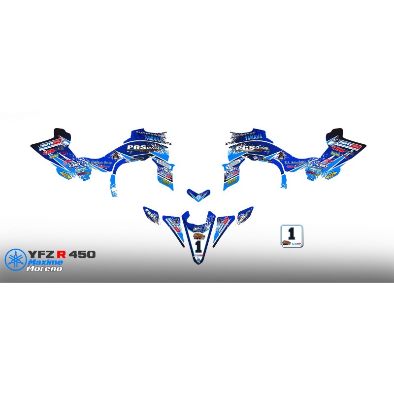 Kit-deco-100 % Eigene RASSE für YAMAHA YFZ 450 R -idgrafix